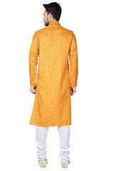 Shop Orange Kurta Set Online For Men