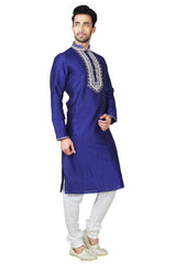 Design Of Royal Blue Kurta Churidar