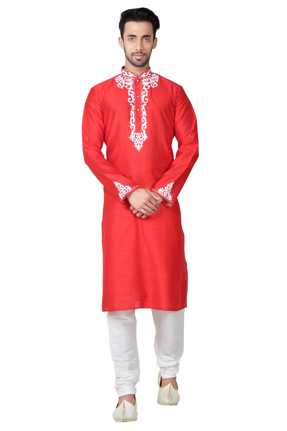 Silk reddish maroon outlet kurta bottom set