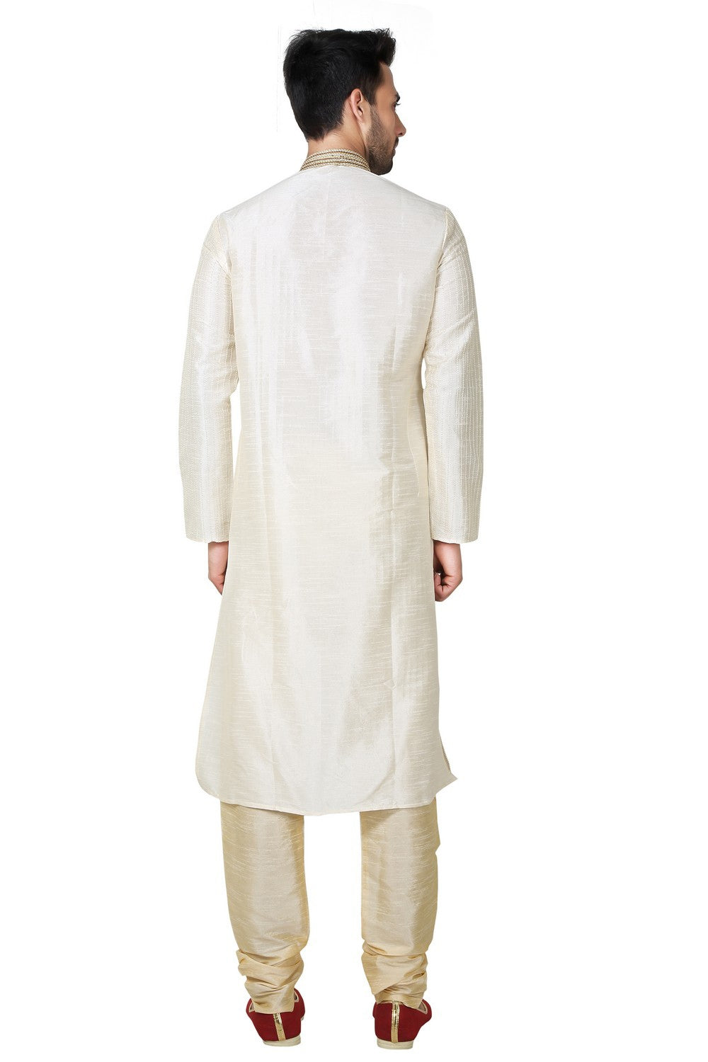 Shop Cream Kurta Set Online For Men