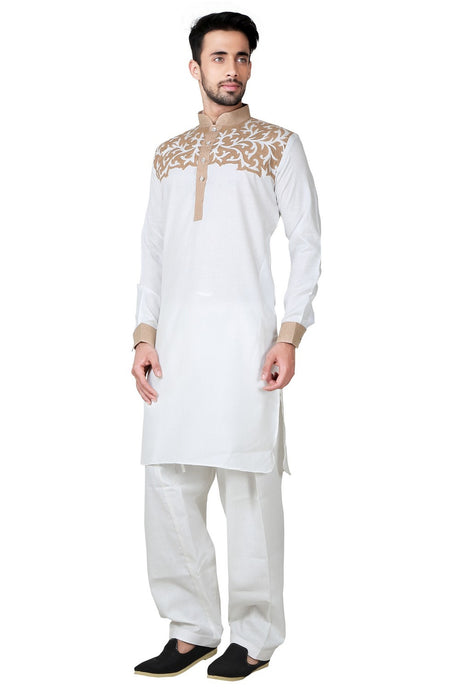 Shop Men's Pathani Set in White