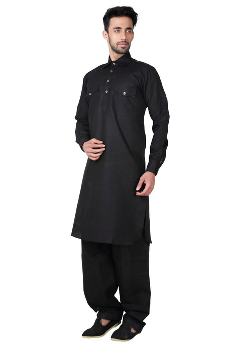 Shop Men's Pathani Set in Black