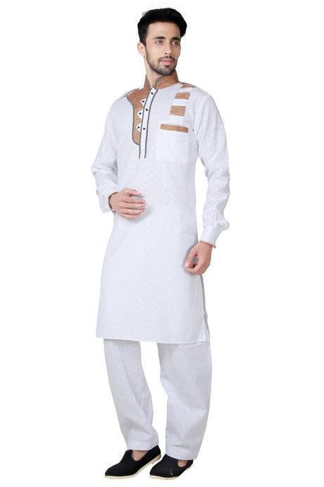 Shop Men's Pathani Set in White