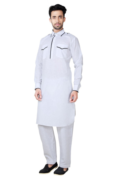 Shop Men's Pathani Set in White