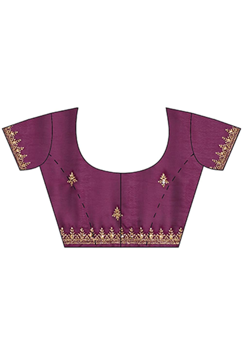 Rangoli Zari Embroidered Saree In Wine