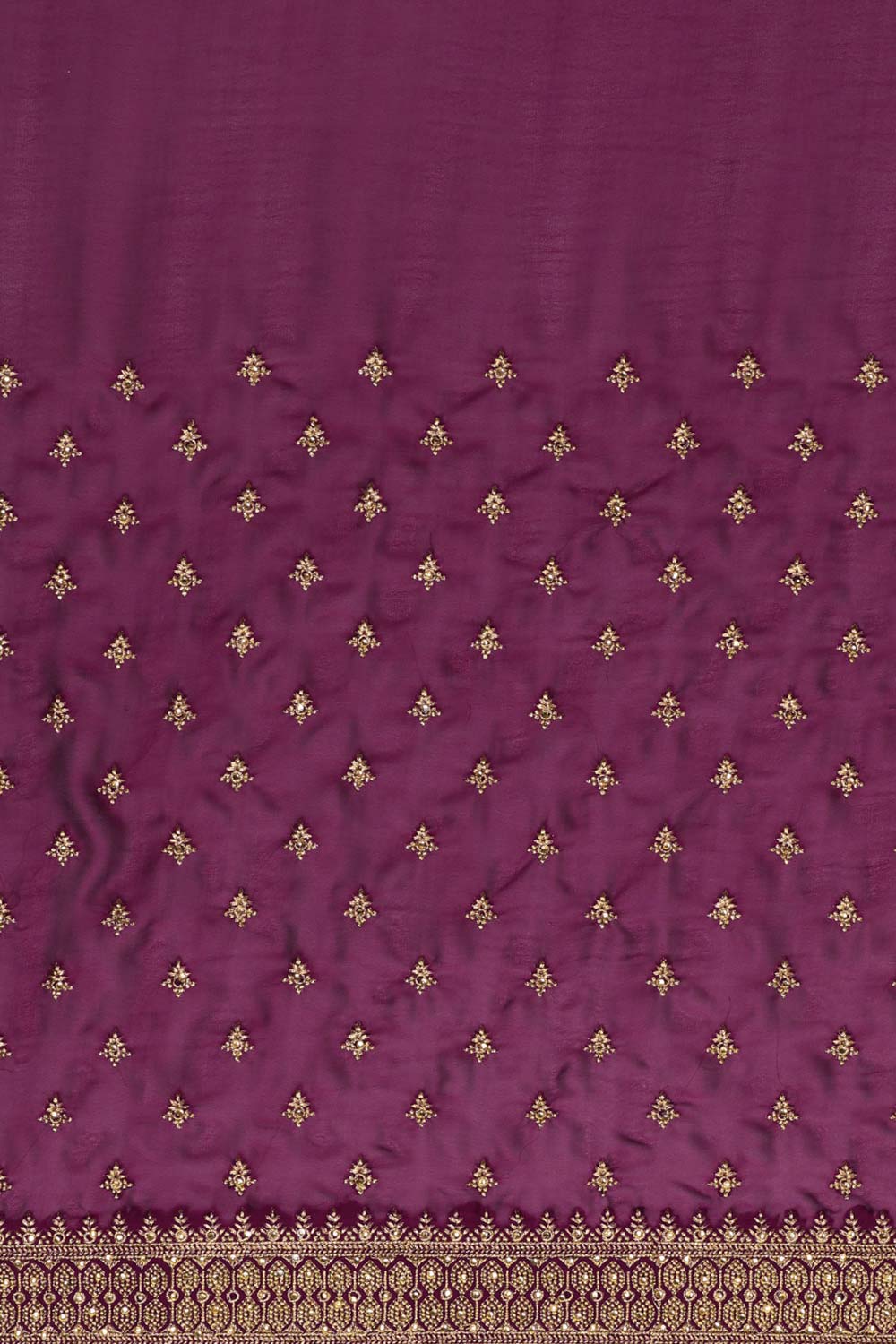 Rangoli Zari Embroidered Saree In Wine