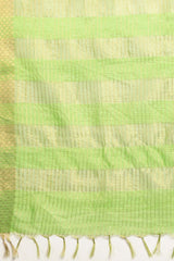 Green Silk Blend Bhagalpuri Woven Design Saree