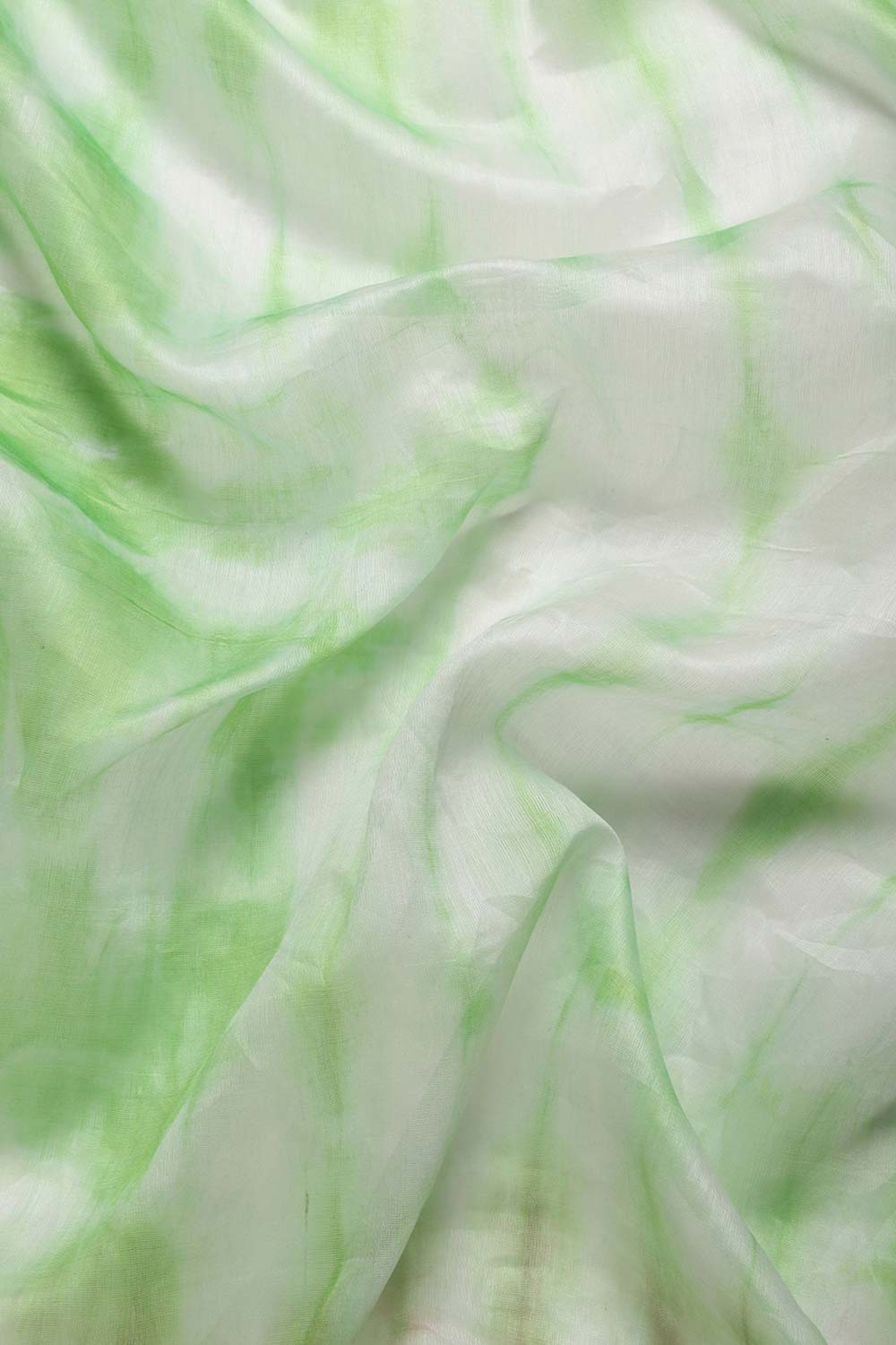 Green Pure Silk Bhagalpuri Tie And Dye Saree