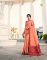 Milano Art Silk Saree In Orange