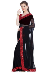 Latest Saree Design For Wedding Party