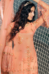 Buy Women Dress Material in Peach