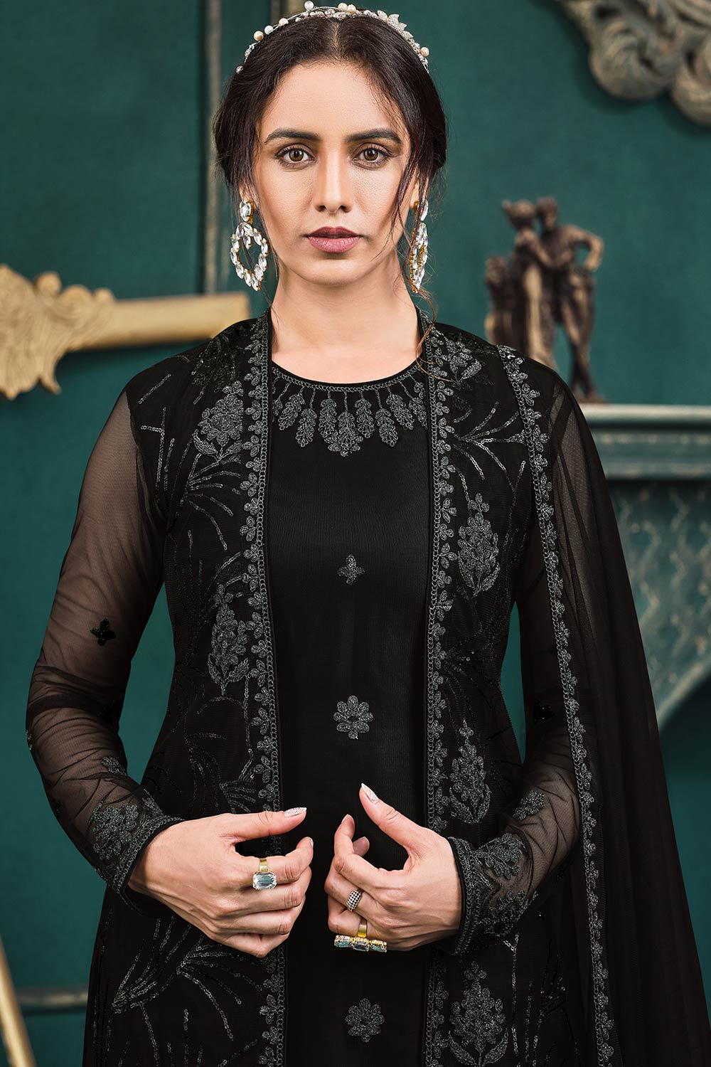 Shop Round Neck Style Salwar Suit Online