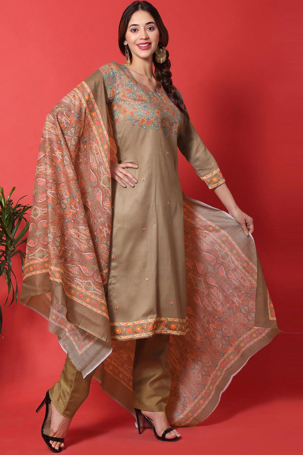 Shop Trending Designer Brown Salwar Suit