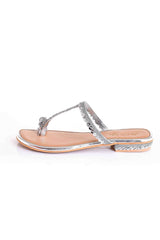 Buy Silver Color Footwear Online