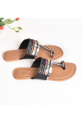 Black Color Flats Footwear Online For Women