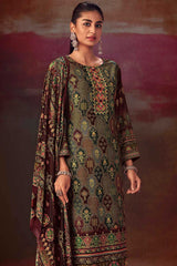 Multi Pashmina Digital Printed Palazzo Suit Set