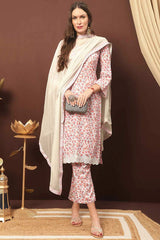 Buy Off White Cotton Blend Digital Printed Kurta Suit Set Online