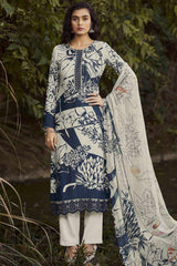 Buy Multi Muslin Digital Printed  Salwar Suit Online