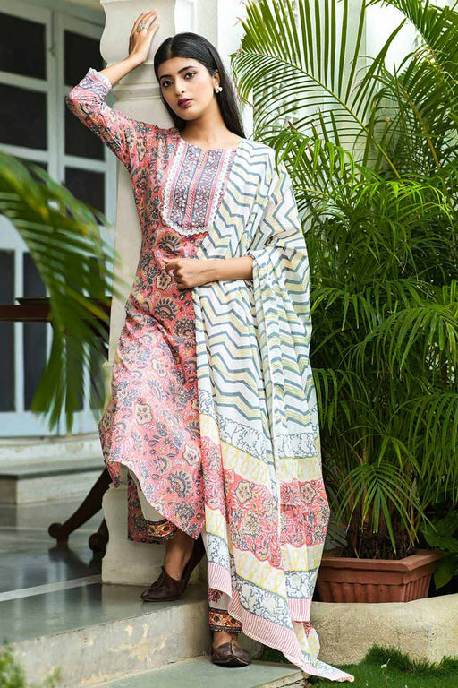 Buy Ahalyaa Blue Pure Cotton Tunic & Palazzos Ethnic Co-Ords Online at Best  Price