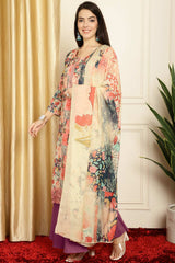 Multi Muslin Digital Printed Salwar Suit