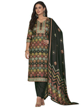 Multi Pashmina Digital Printed Dress Material