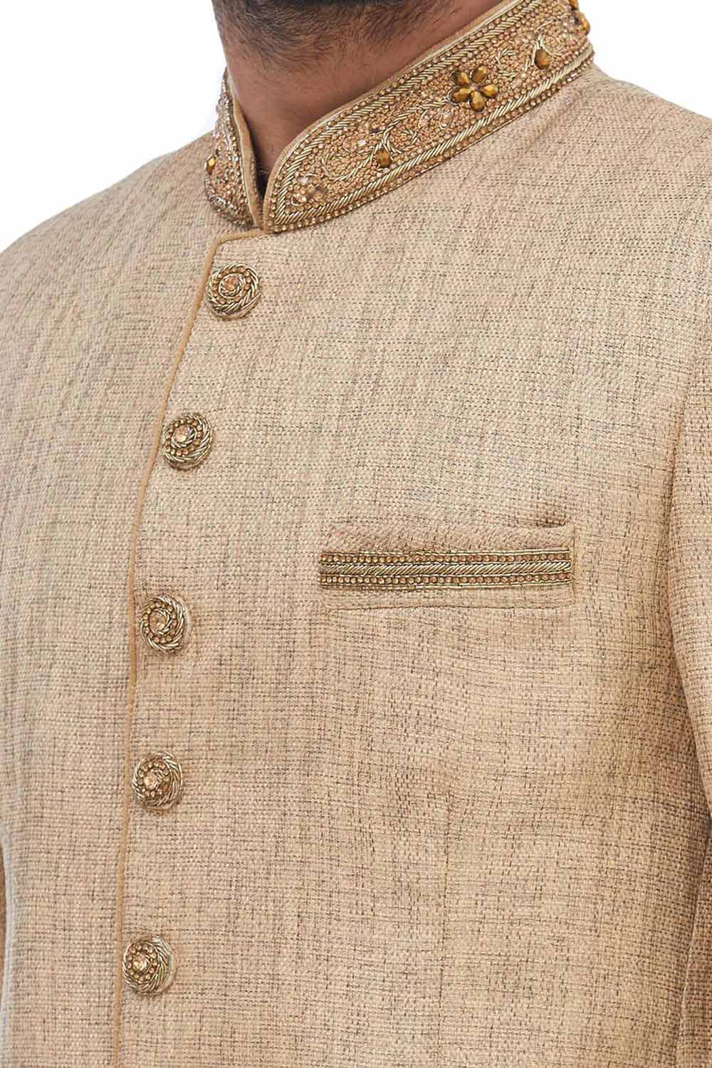 Men's Art Silk Embroidered Jodhpuri Jacket