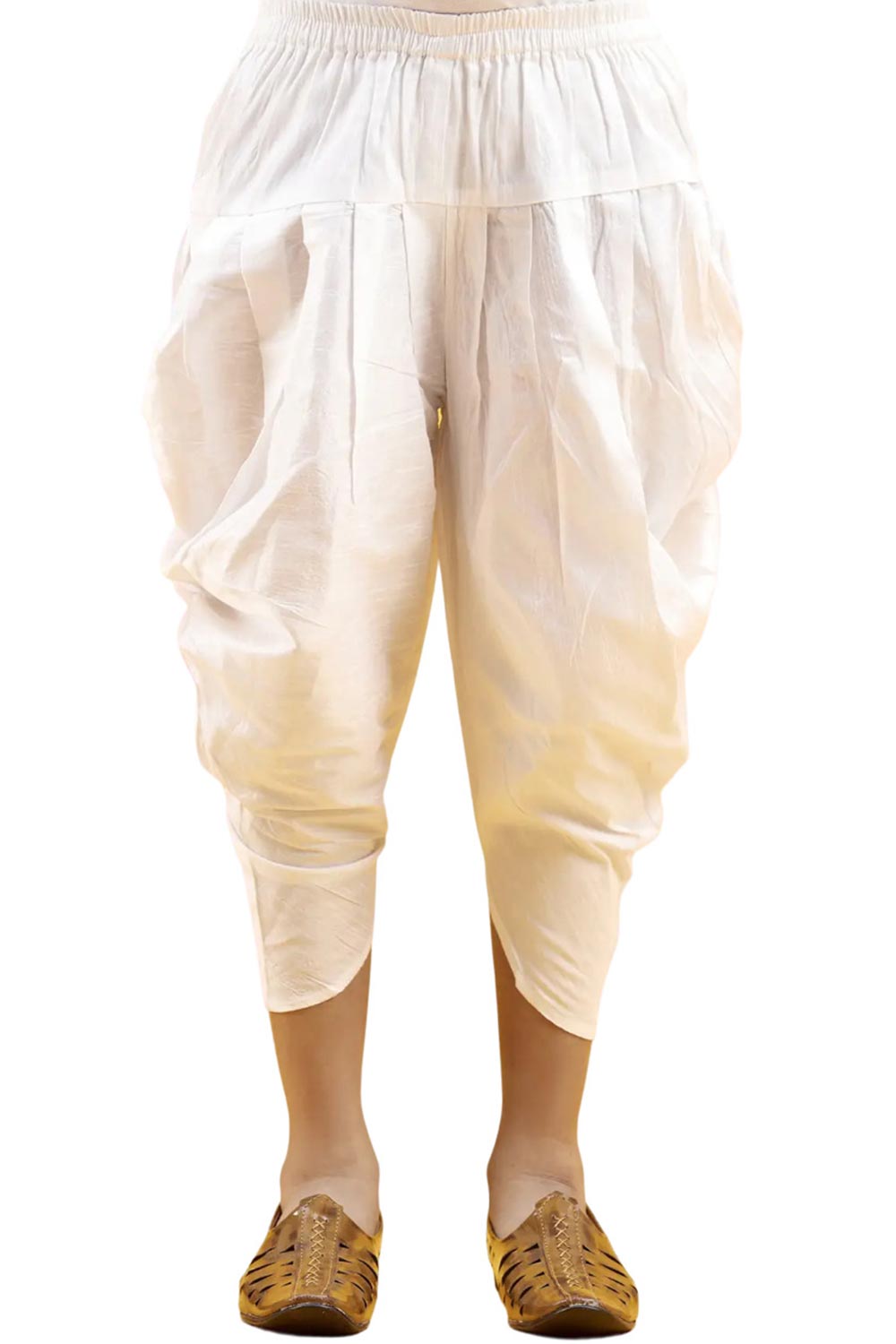 Boys Off White Cotton Solid Kurta Pajama Set