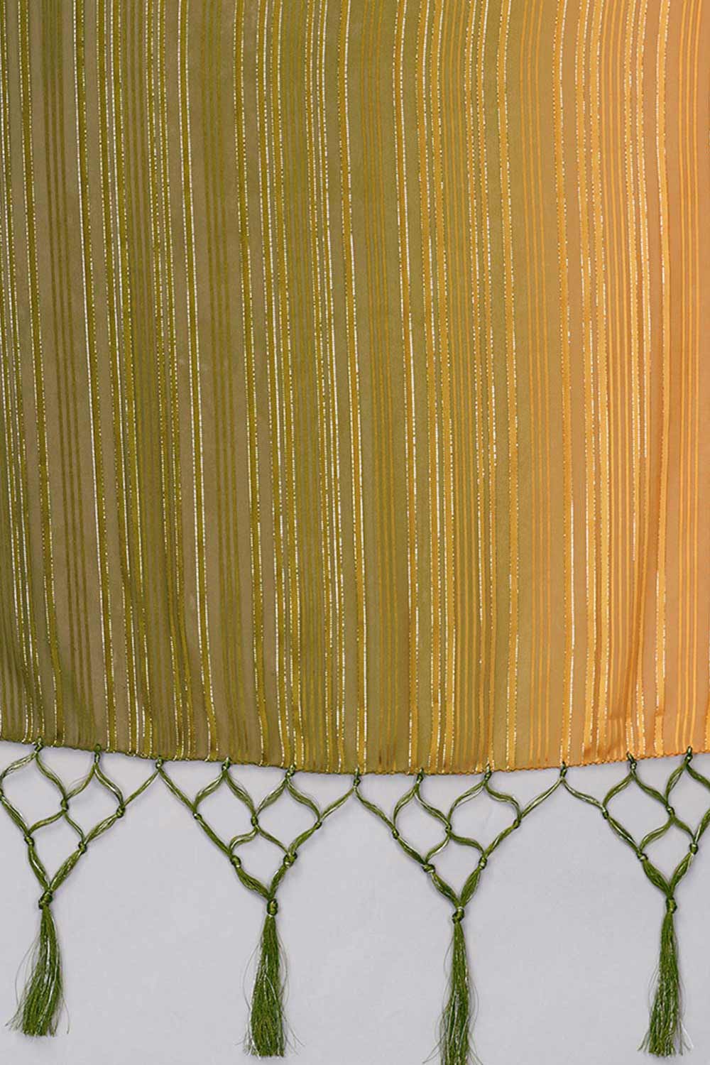 Buy Art Silk Woven Saree in Green - Zoom In
