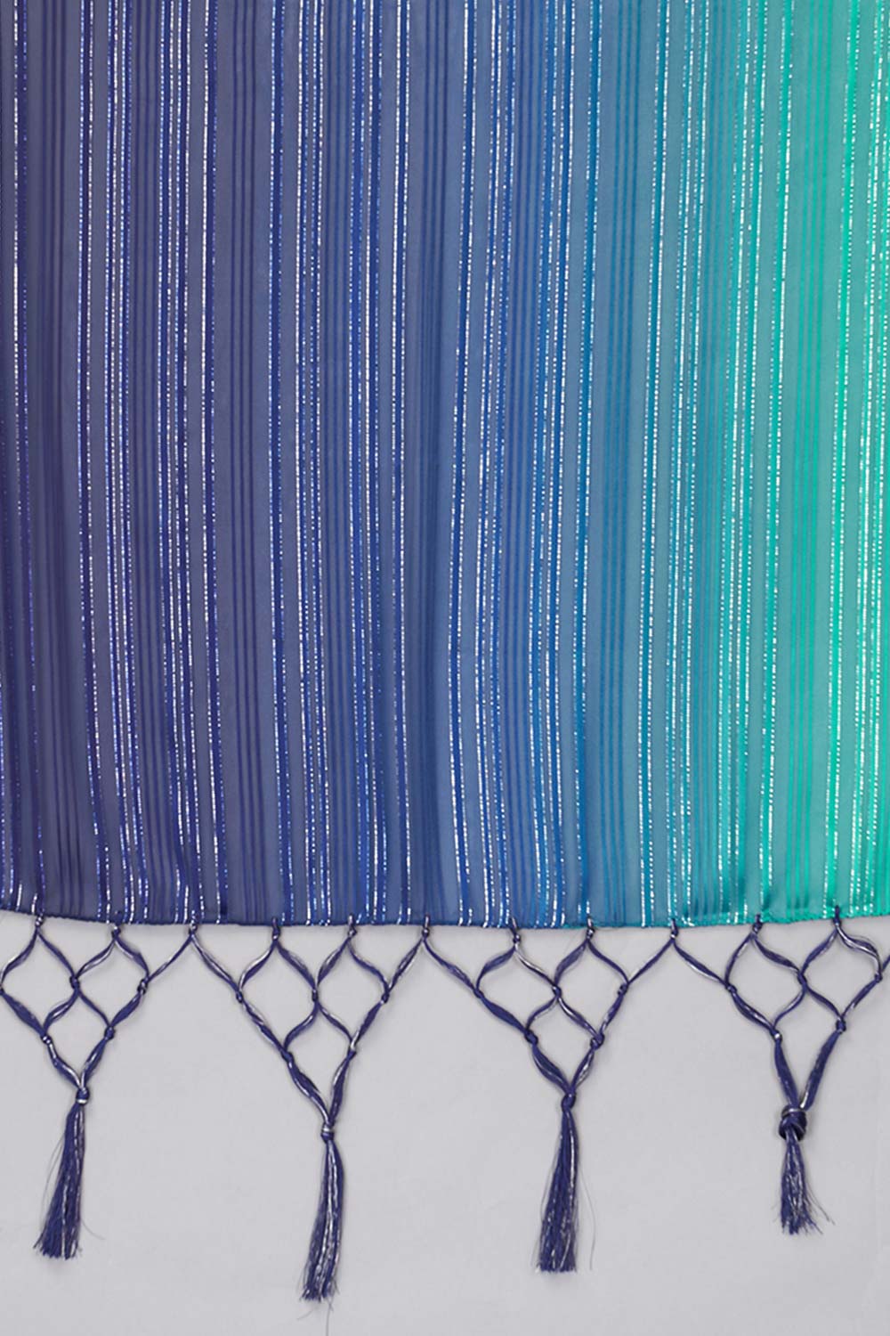 Buy Art Silk Woven Saree in Navy Blue - Zoom In