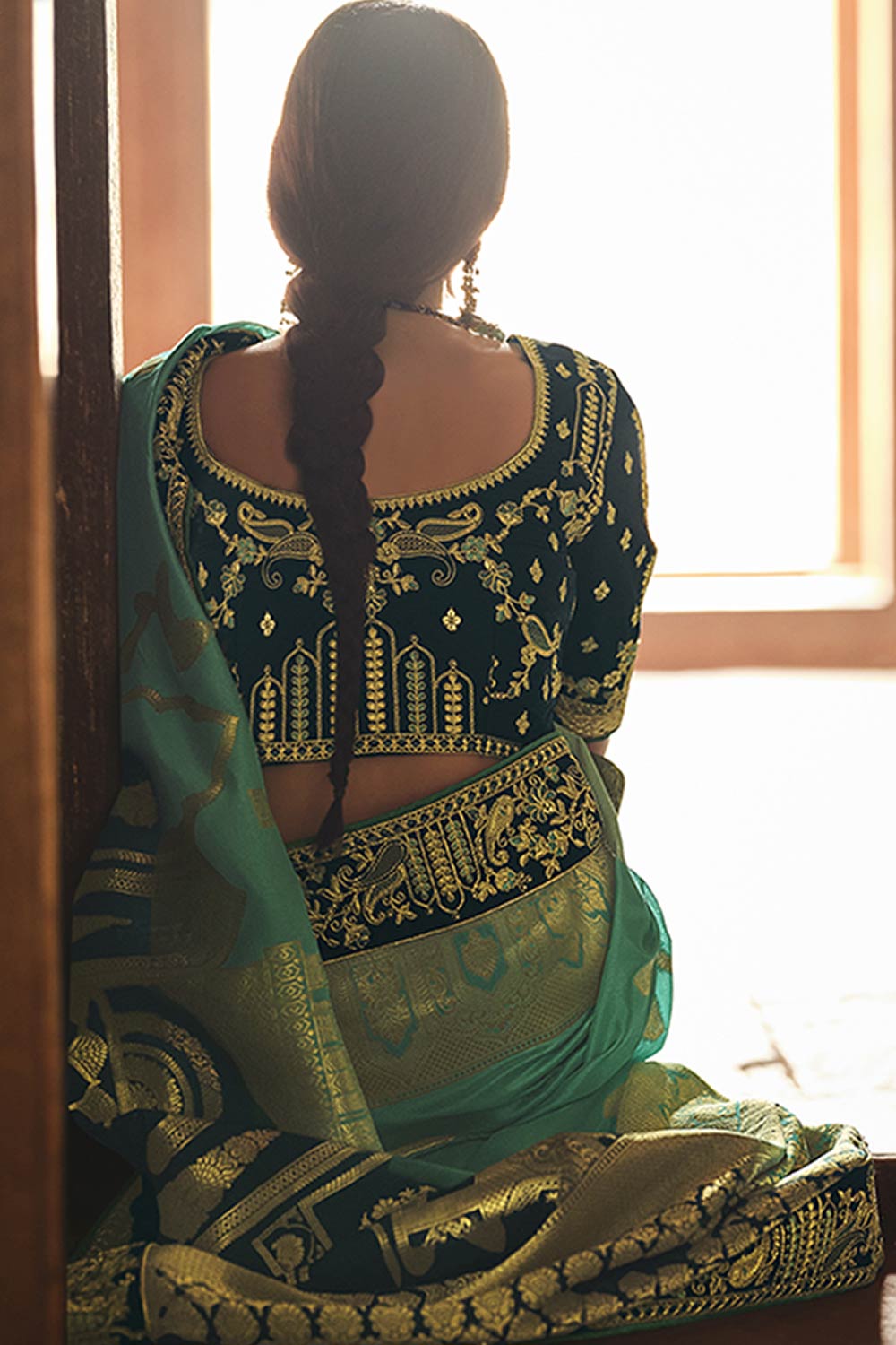 Green Traditional Saree Collection.