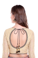 Net Blouse In Beige