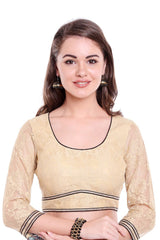 Net Blouse In Beige