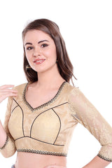 Net Blouse In Beige