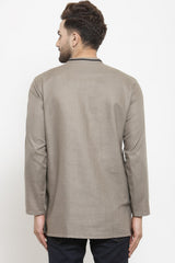 Buy Grey Kurta Online For Men