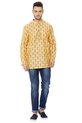 Printed Short Kurta For Men