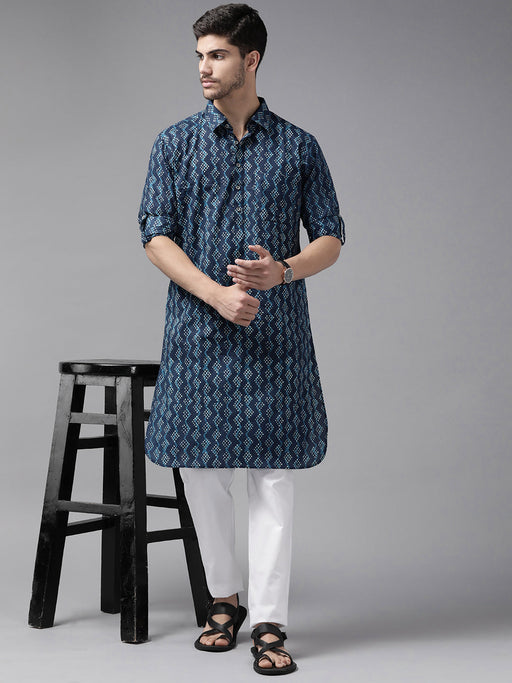 Printed pathani online suit