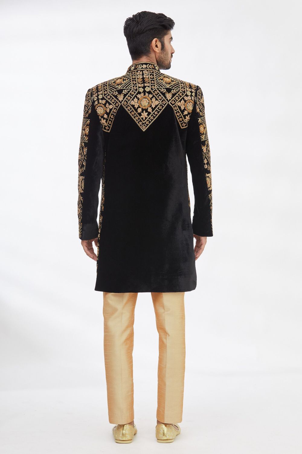 Black Imported Armani Sherwani Pant