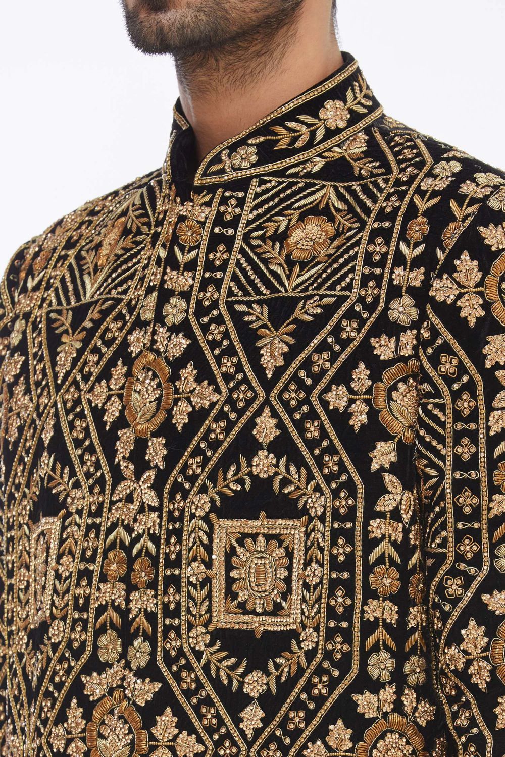 Black Imported Armani Sherwani Pant