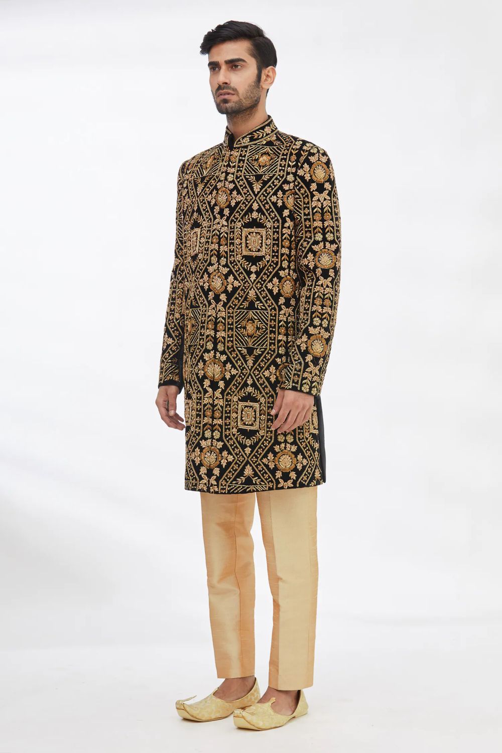 Black Imported Armani Sherwani Pant