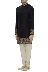 Black Imported Armani Sherwani Pant