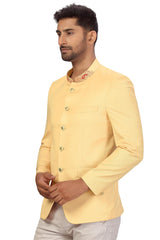 Buy Men's Suiting Fabric  Solid Jodhpuri in Cream  Online - Front