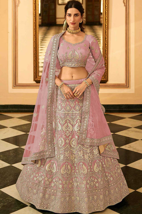 Buy Bridal Lehenga Choli - Royal Multicolor Purple Embroidered Lehenga