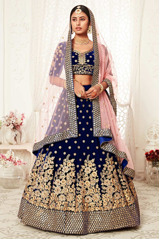 Latest velvet cheap bridal lehenga