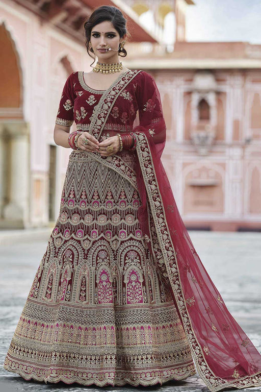 Latest hotsell velvet lehenga