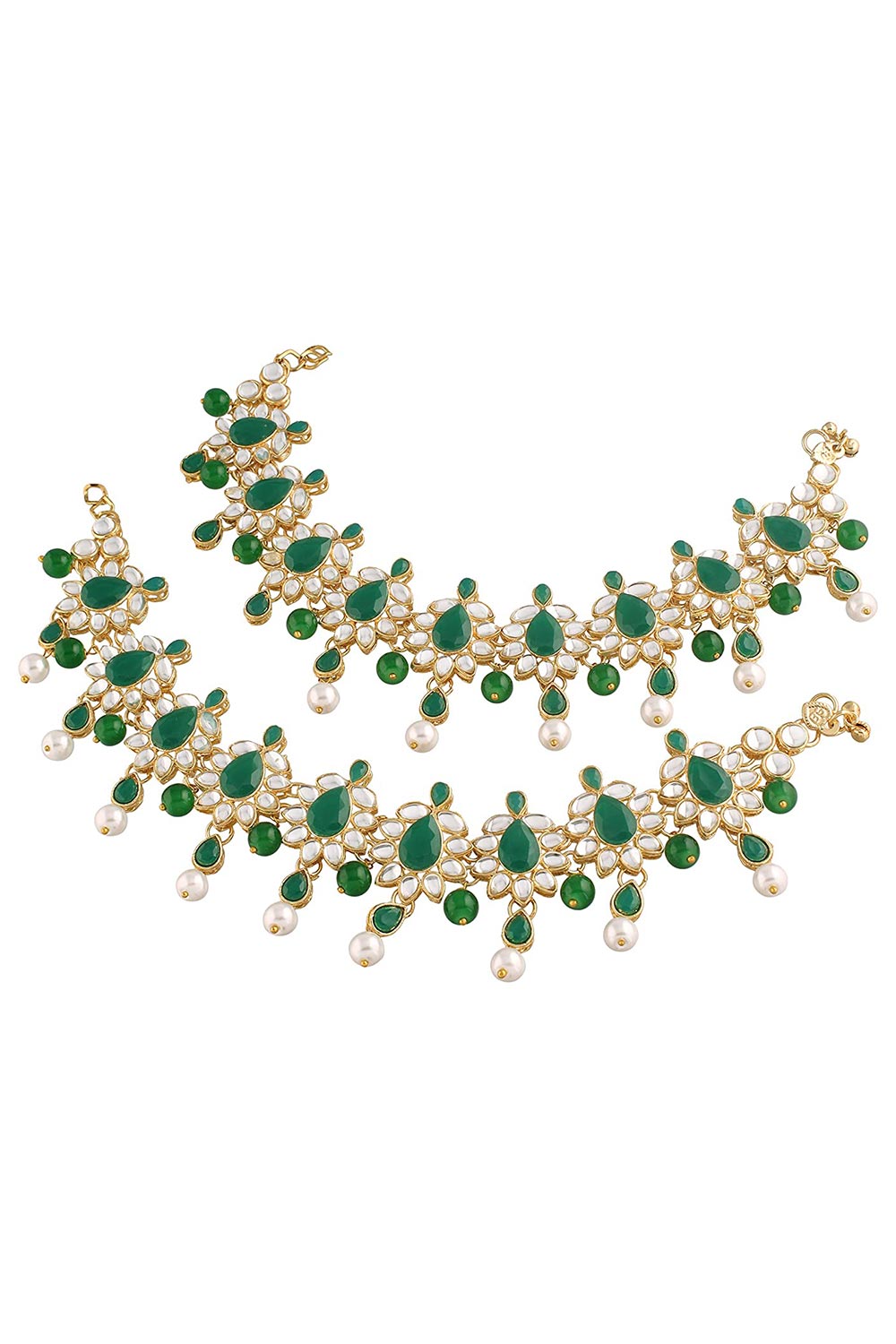 Buy Women's Alloy Anklet in Green Online