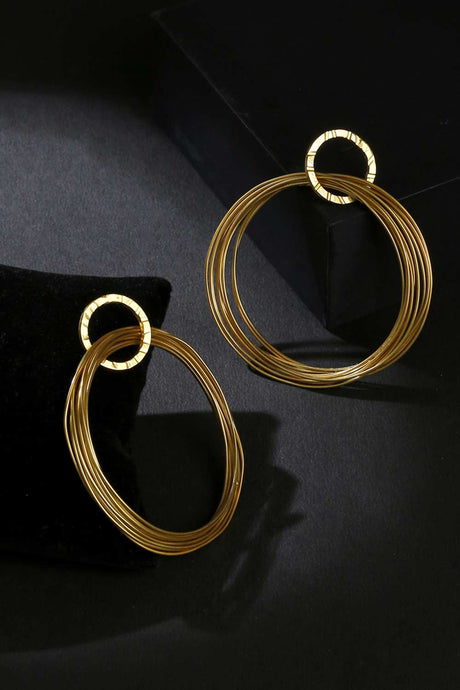 Buy Handcrafted Gold Thin Wire Classic Hoop Earrings Online