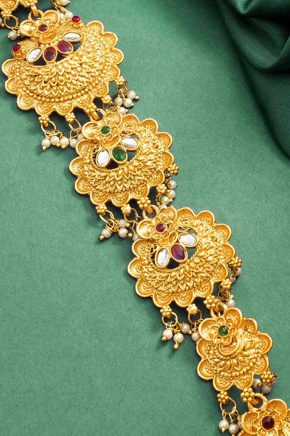 Gold Plated Antique Design Hair Choti