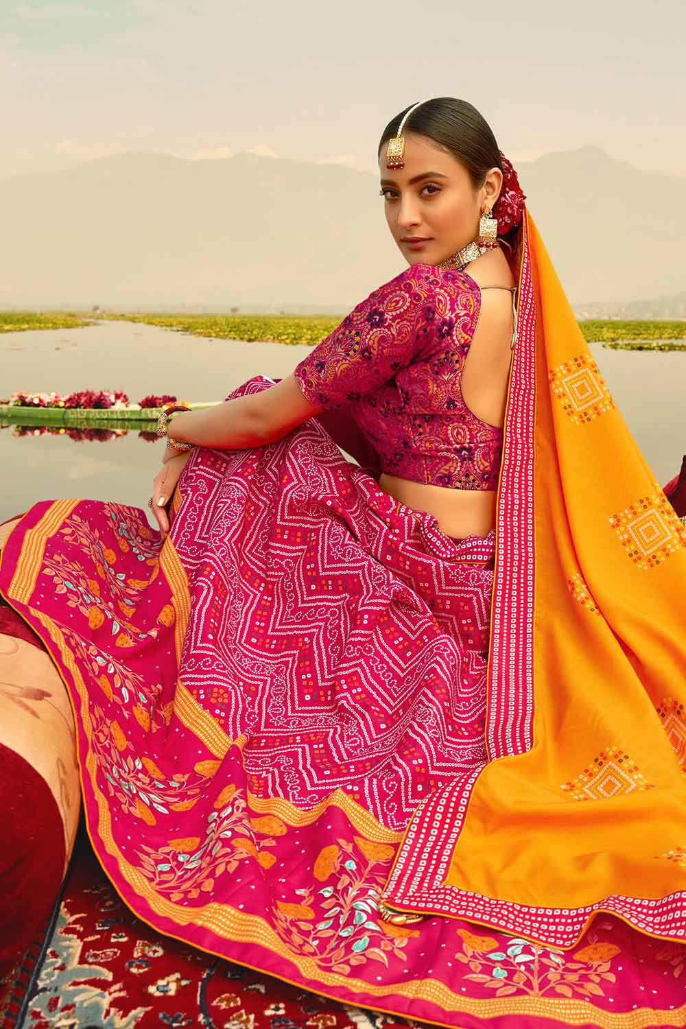 Buy Women's Ghagra Choli in Pink