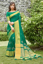 Buy Women's Silk Embroidery Saree in Rama