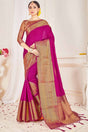 Buy Banarasi Art Silk Weaving Saree in Pink